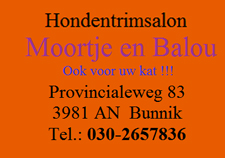 trimsalon Moortje en Balou in Bunnik
